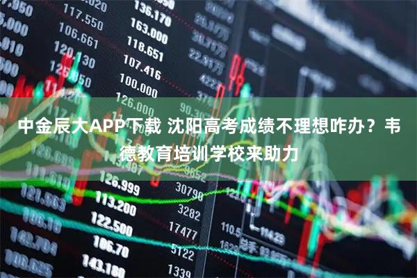 中金辰大APP下载 沈阳高考成绩不理想咋办？韦德教育培训学校来助力